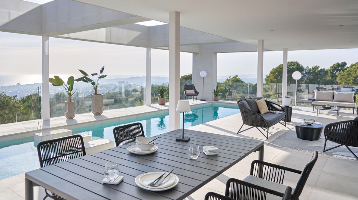 The Monochrome House: elegance, exclusivity, and pure style. New Outdoor Collection